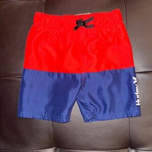 Hurley Kids Red and Blue Shorts